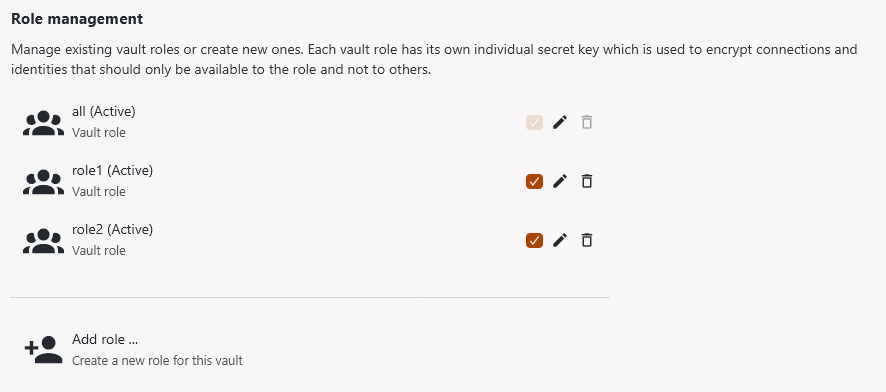 Roles List